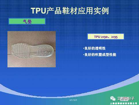 论坛回顾 l TPU材料在鞋材上的应用实例和存在的不足