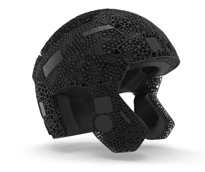 3D打印弹性体在头盔中的应用